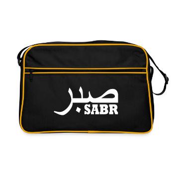 Sabr صبر - Retro Bag - black/gold - Front