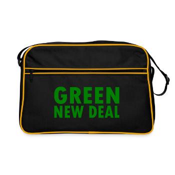 Green new deal - Retro Bag - black/gold - Front