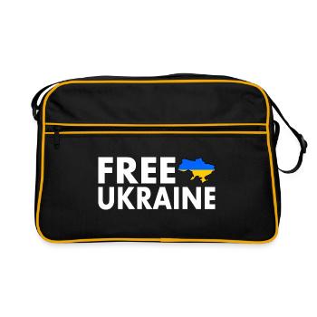 Free ukraine - Retro Bag - black/gold - Front