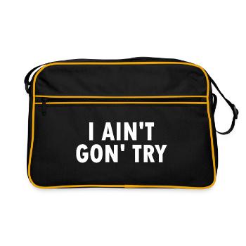 i aint gon try - Sac Retro - noir/or - Devant