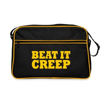 Beat it creep - Retro Bag - black/gold - Front