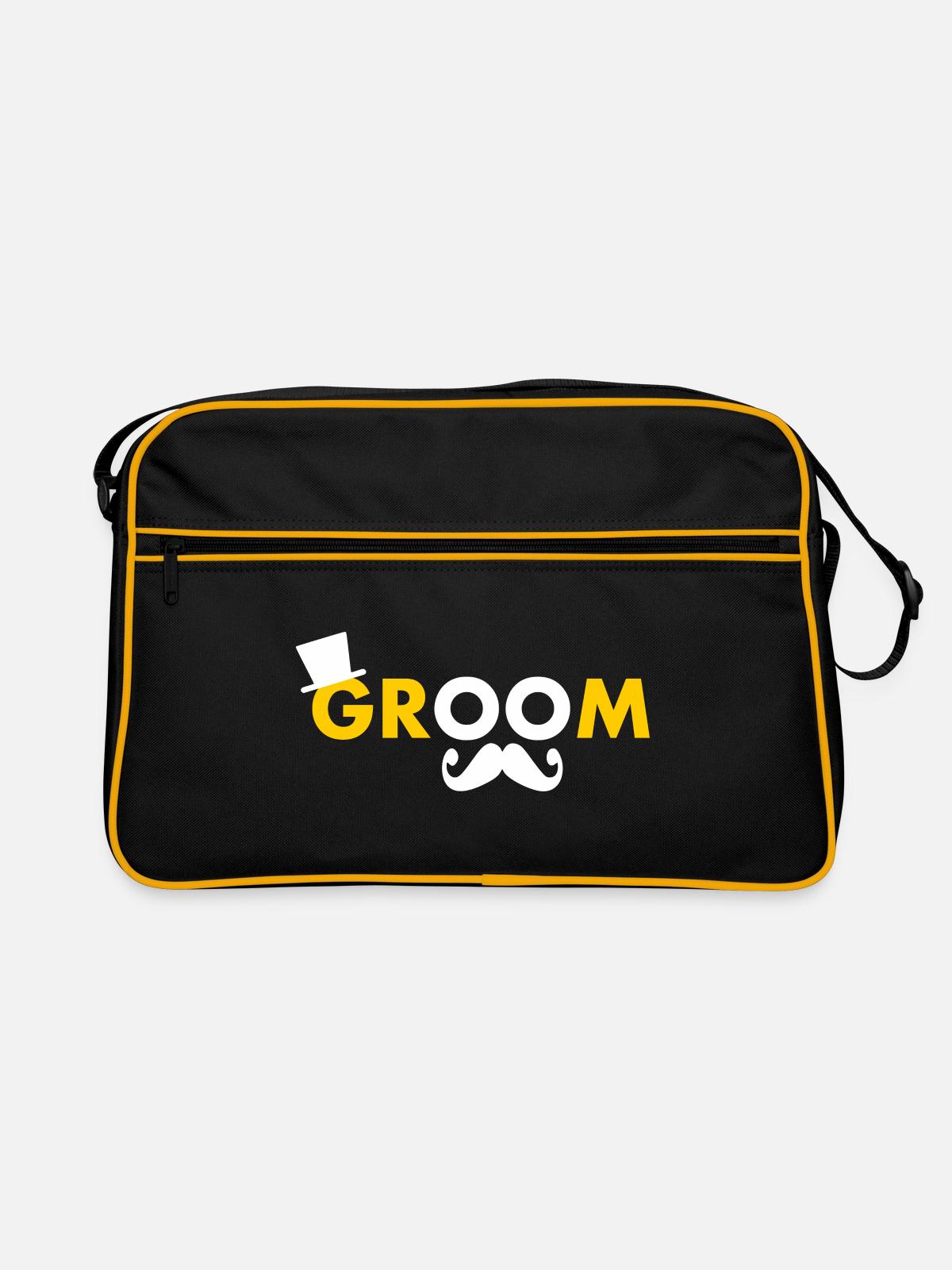 Groom - Retro Bag - black/gold - Front