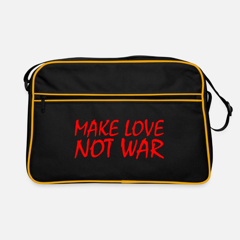 Make love not war Retro Bag