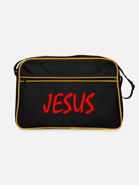 Jesus - Sac Retro - noir/or - Devant