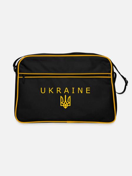 Ukraine - Retro Bag - black/gold - Front