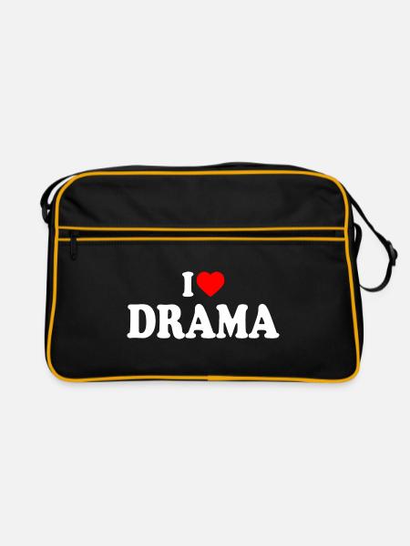 I love drama - Sac Retro - noir/or - Devant
