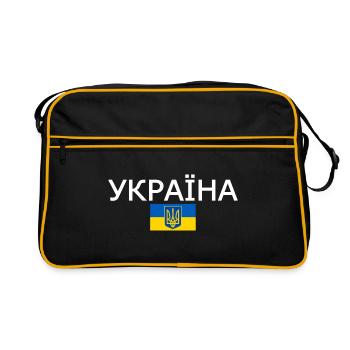 Ukraine - Retro Bag - black/gold - Front