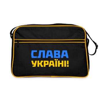 Slava ukraini - Sac Retro - noir/or - Devant