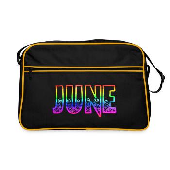 Juin RS Rainbow - Sac Retro - noir/or - Devant