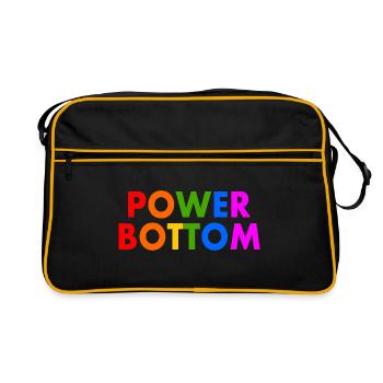 Power bottom - Retro Bag - black/gold - Front