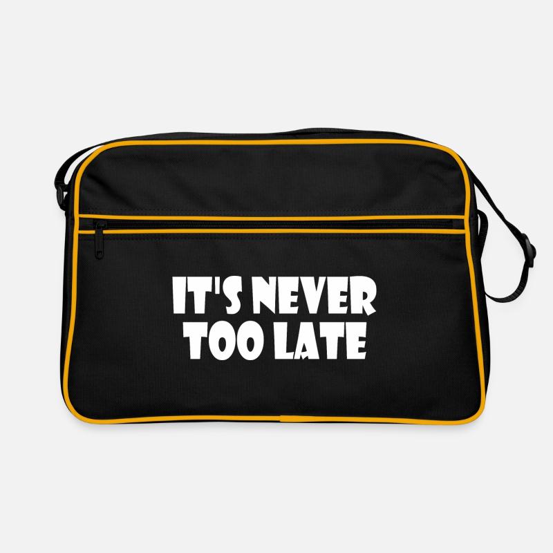 It's never too late Retro Tasche