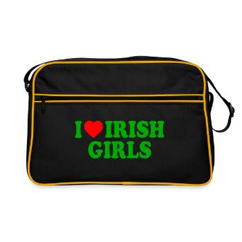I love irish girls - Sac Retro - noir/or - Devant