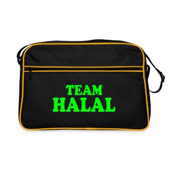 Team halal - Sac Retro - noir/or - Devant