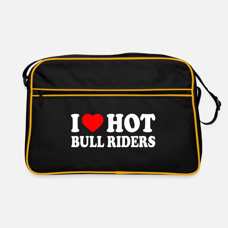 I love hot bull riders Retro Bag