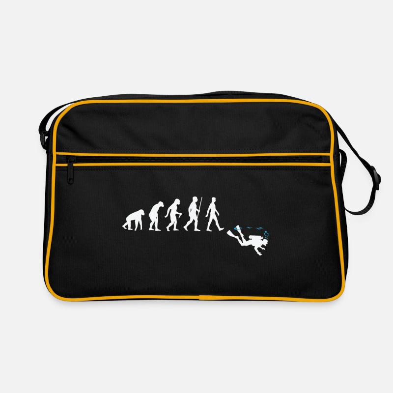Evolution Of Tauchen - Funny Scuba Diving Gift Retro Tasche