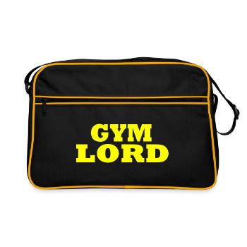 Seigneur du gymnase - Sac Retro - noir/or - Devant