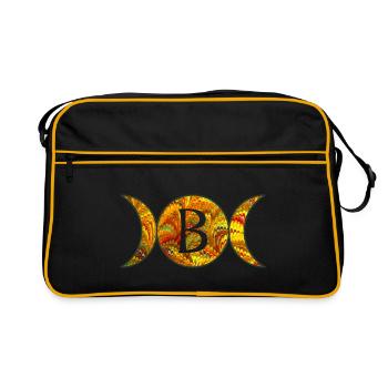 mondphasen e 38 b - Retro Tasche - Schwarz/Gold - Vorne