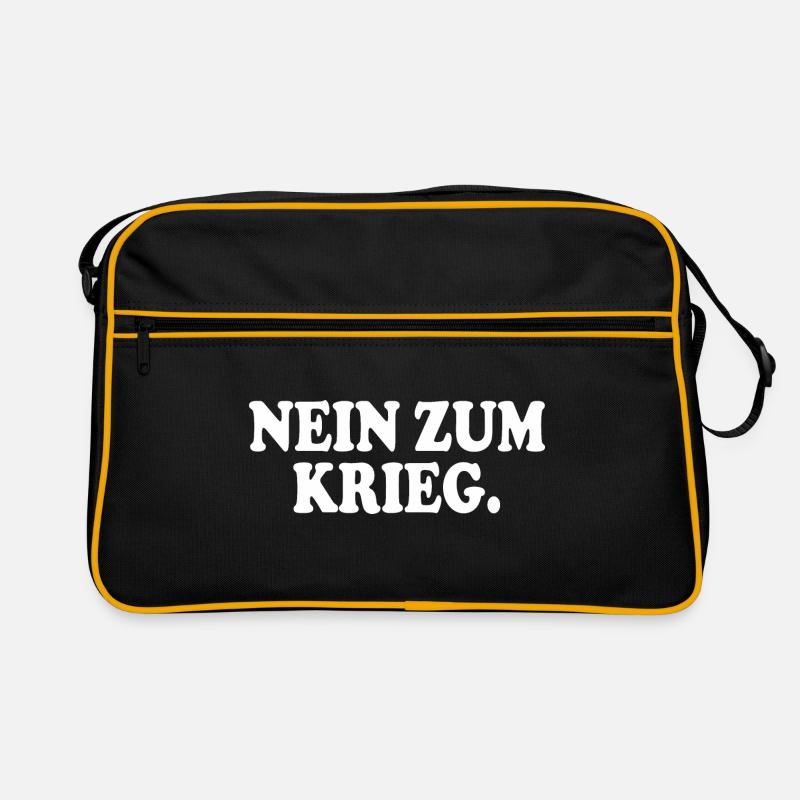 Nein zum krieg Retro Tasche