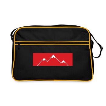 La montagne appelle! - Montagnes, montagnes - Sac Retro - noir/or - Devant