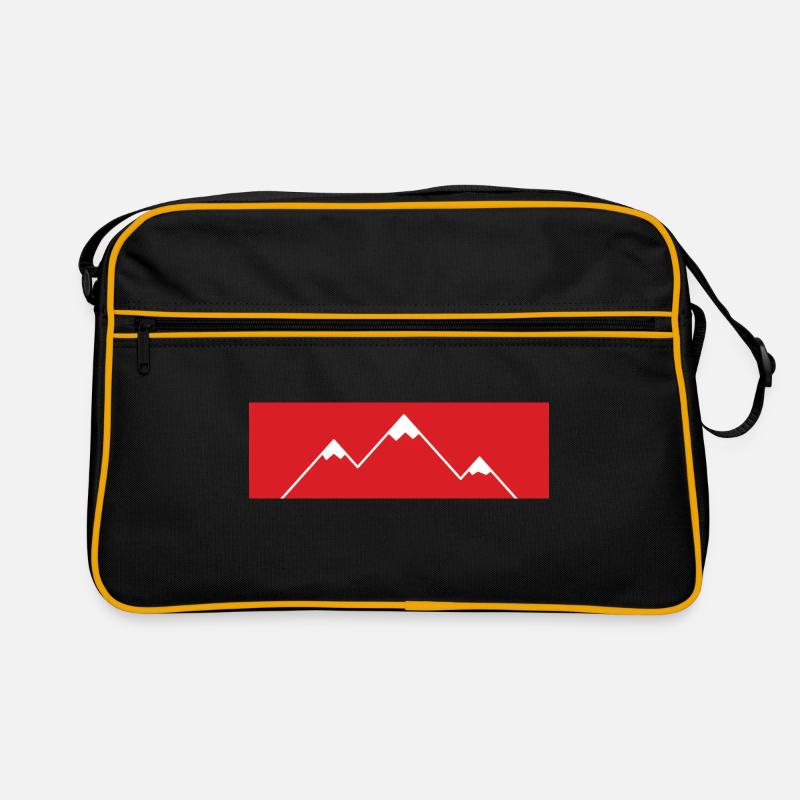 Der Berg ruft! - Mountains, Berge Retro Tasche
