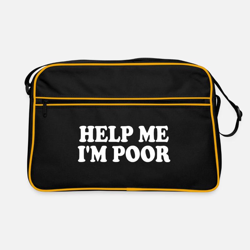 Help me im poor Retro Tasche
