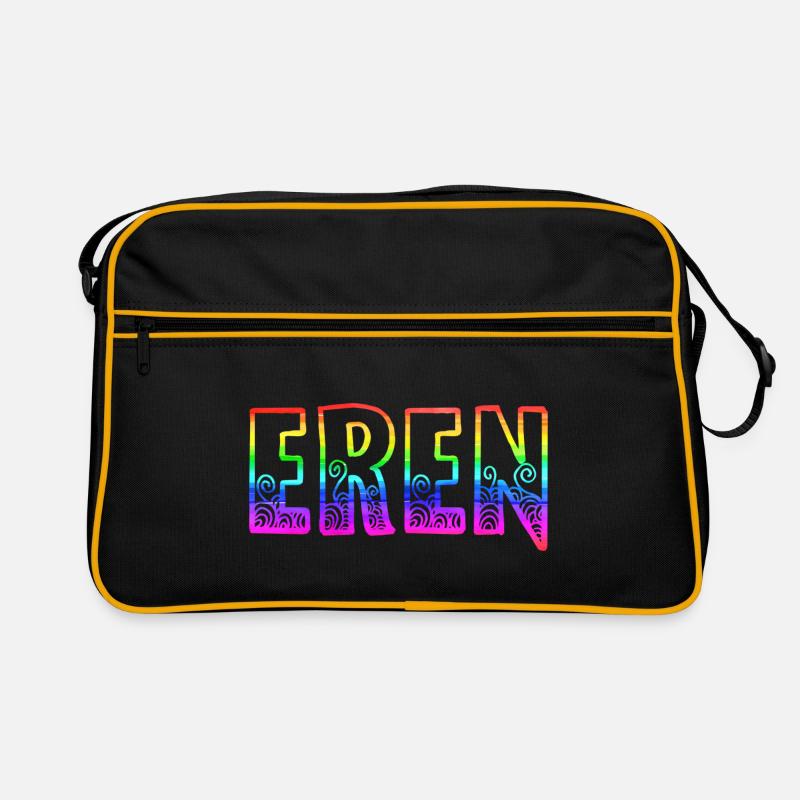 eren rs regenbogen Retro Tasche