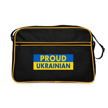 Proud ukrainian - Sac Retro - noir/or - Devant