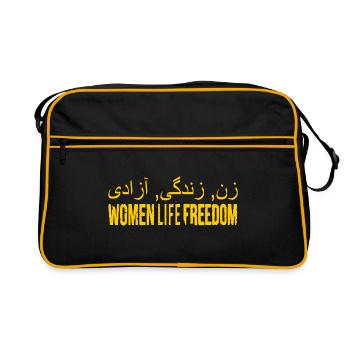 Women life freedom iran - Sac Retro - noir/or - Devant