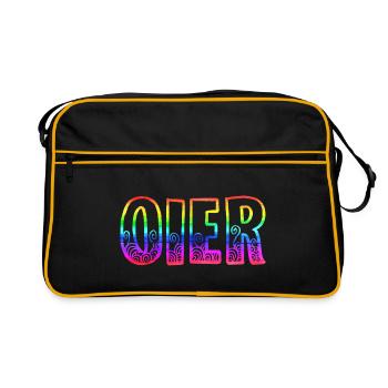 Oier RS Arc-en-ciel - Sac Retro - noir/or - Devant