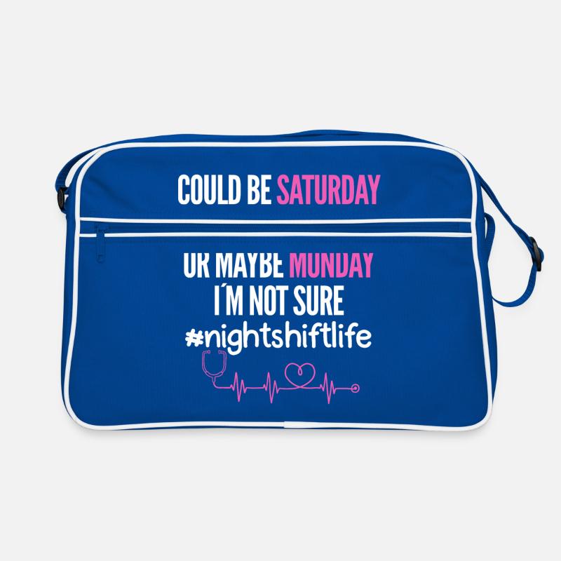 Krankenschwester Nachtschicht Retro Tasche