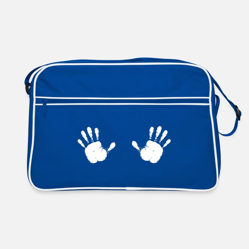 Hands handprints Retro Bag