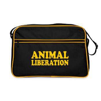 Animal liberation - Retro Bag - black/gold - Front
