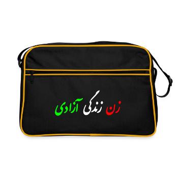 Women life freedom iran - Sac Retro - noir/or - Devant