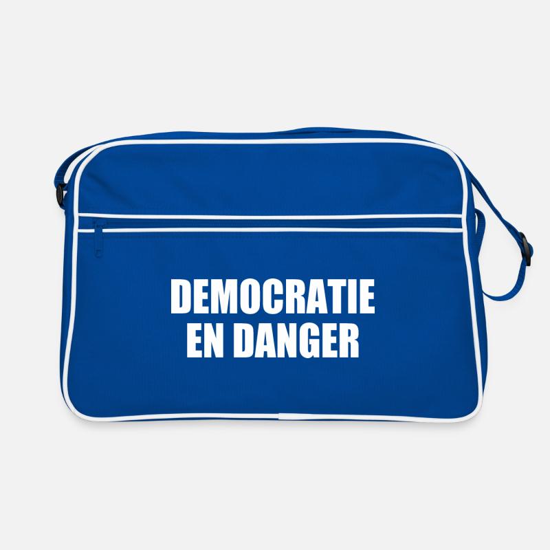Democracy in danger Retro Bag