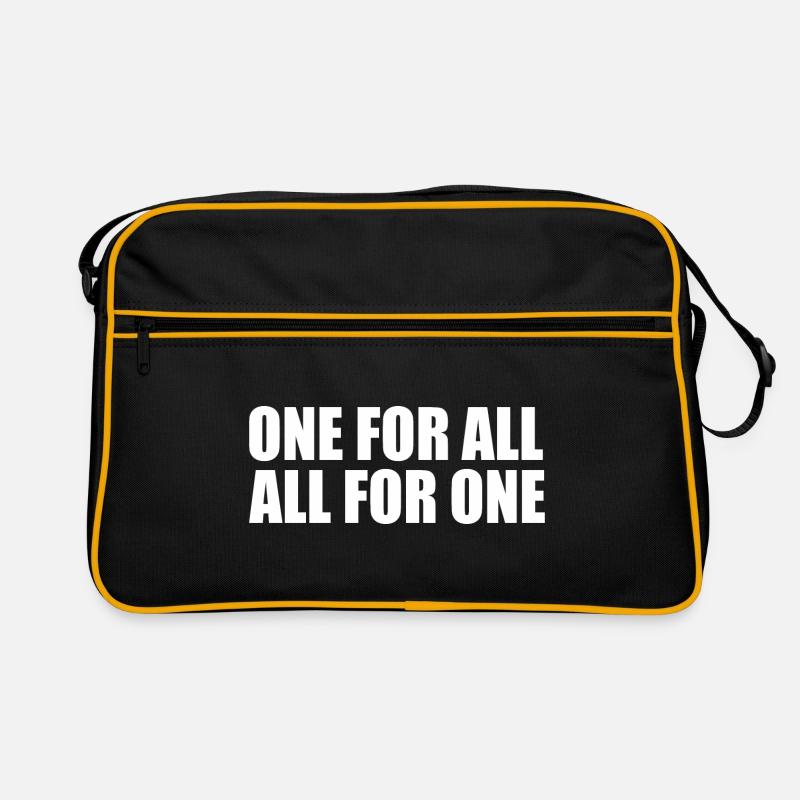 One for all all for one Retro Tasche