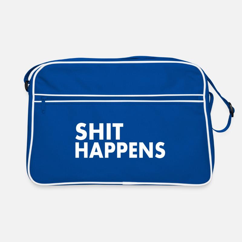 Shit happens Retro Tasche
