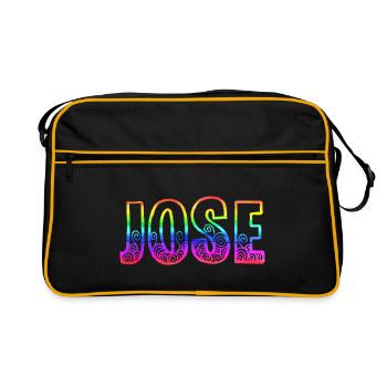Jose R's Rainbow - Retro Bag - black/gold - Front
