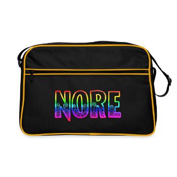 nore rs regenboren - Sac Retro - noir/or - Devant