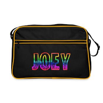 joey rs rainbow - Retro Bag - black/gold - Front