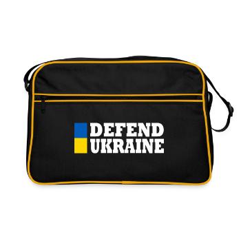 Defend ukraine - Sac Retro - noir/or - Devant
