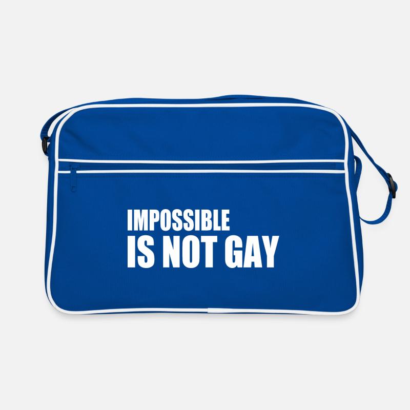 impossible is not gay Retro Tasche