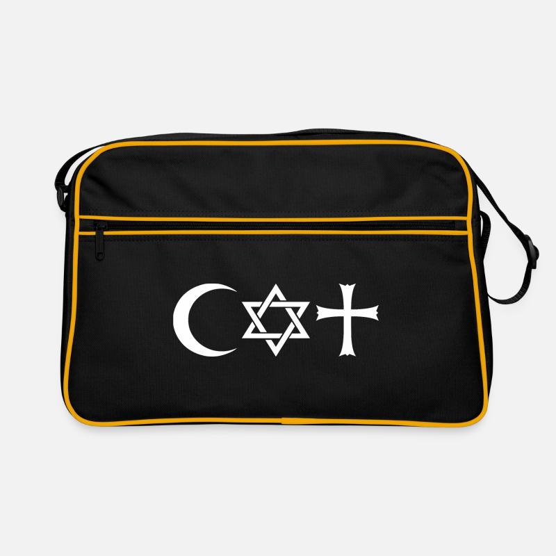 coexist - Retro Tasche - Schwarz/Gold