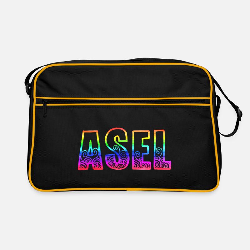asel rs regenbogen Retro Tasche