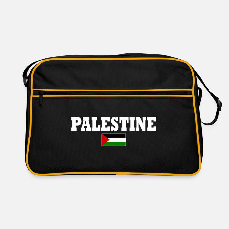 Palestina - Retro Tasche - Schwarz/Gold