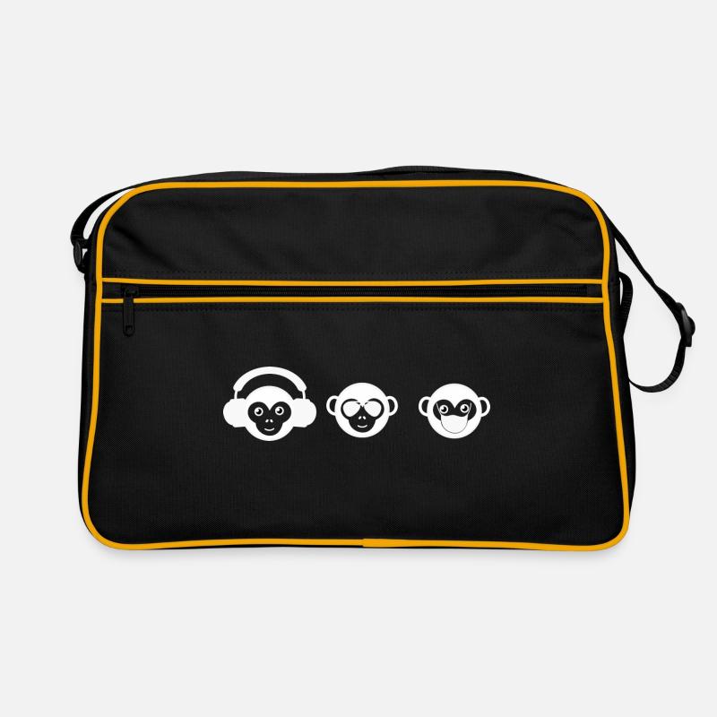 Les 3 singes Sac Retro