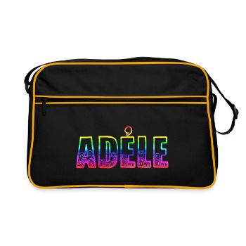adéle rs regenbogen - Retro Tasche - Schwarz/Gold - Vorne