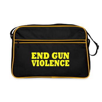 End gun violence - Sac Retro - noir/or - Devant