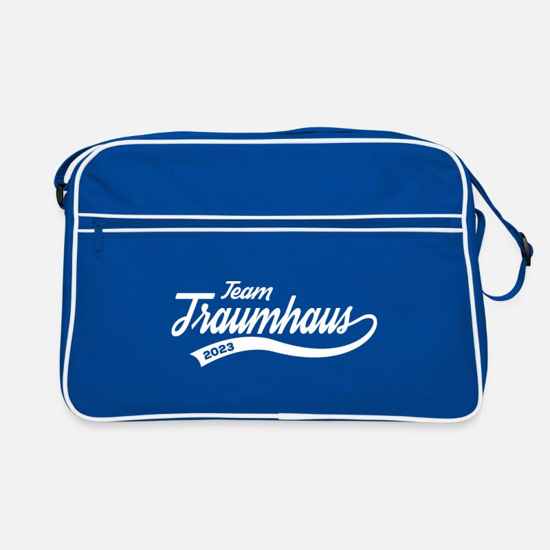 Team Traumhaus 2023 Bauherr Eigenheim Häuslebauer Retro Tasche