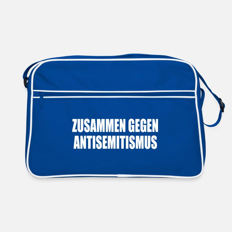 zusammen gegen antisemitismus Retro Tasche
