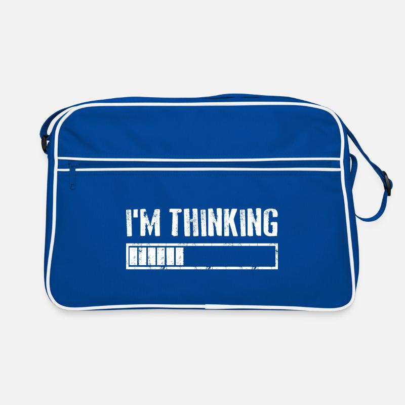 I'M THINKING Loading Gaming Computer Humor Retro Tasche